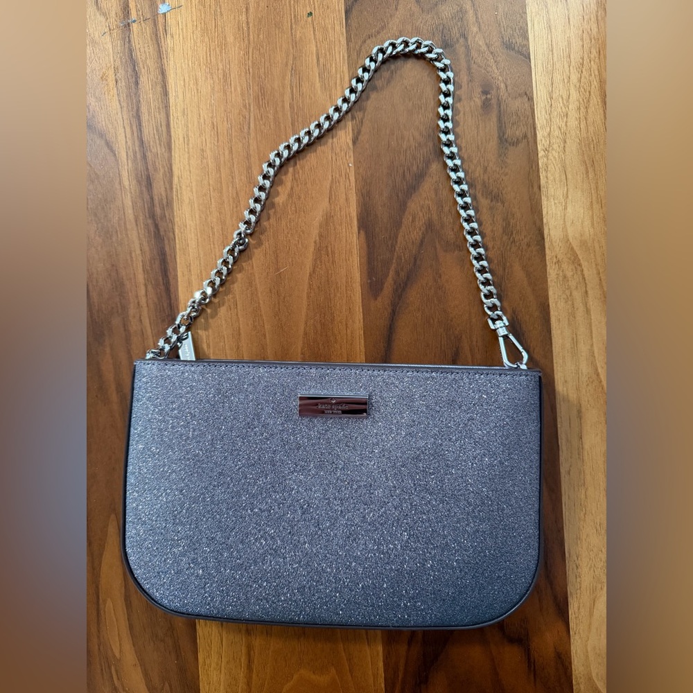 Kate Spade Kenzie Glitter Lilly Pochette in candied flower